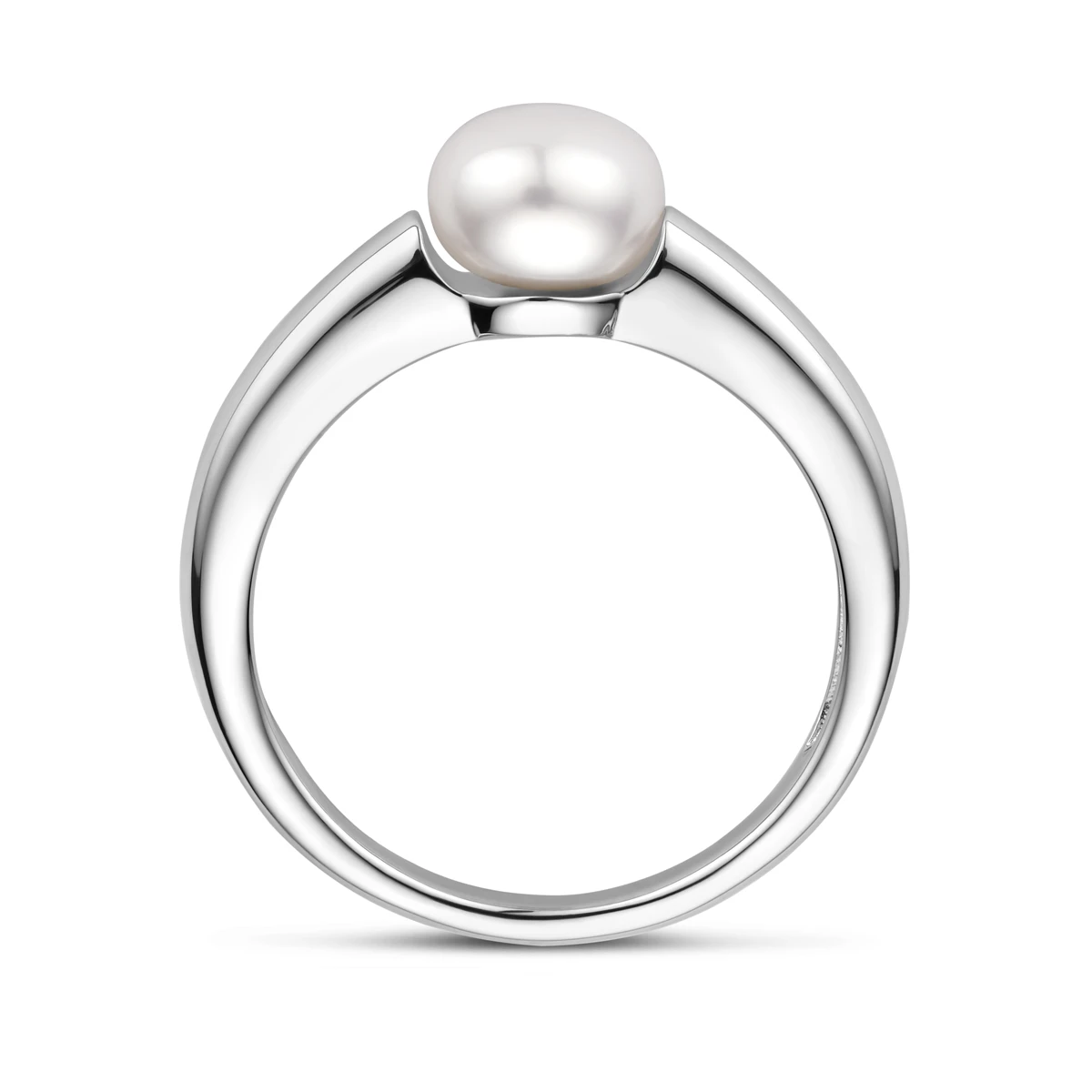ring parel zilver gerhodineerd