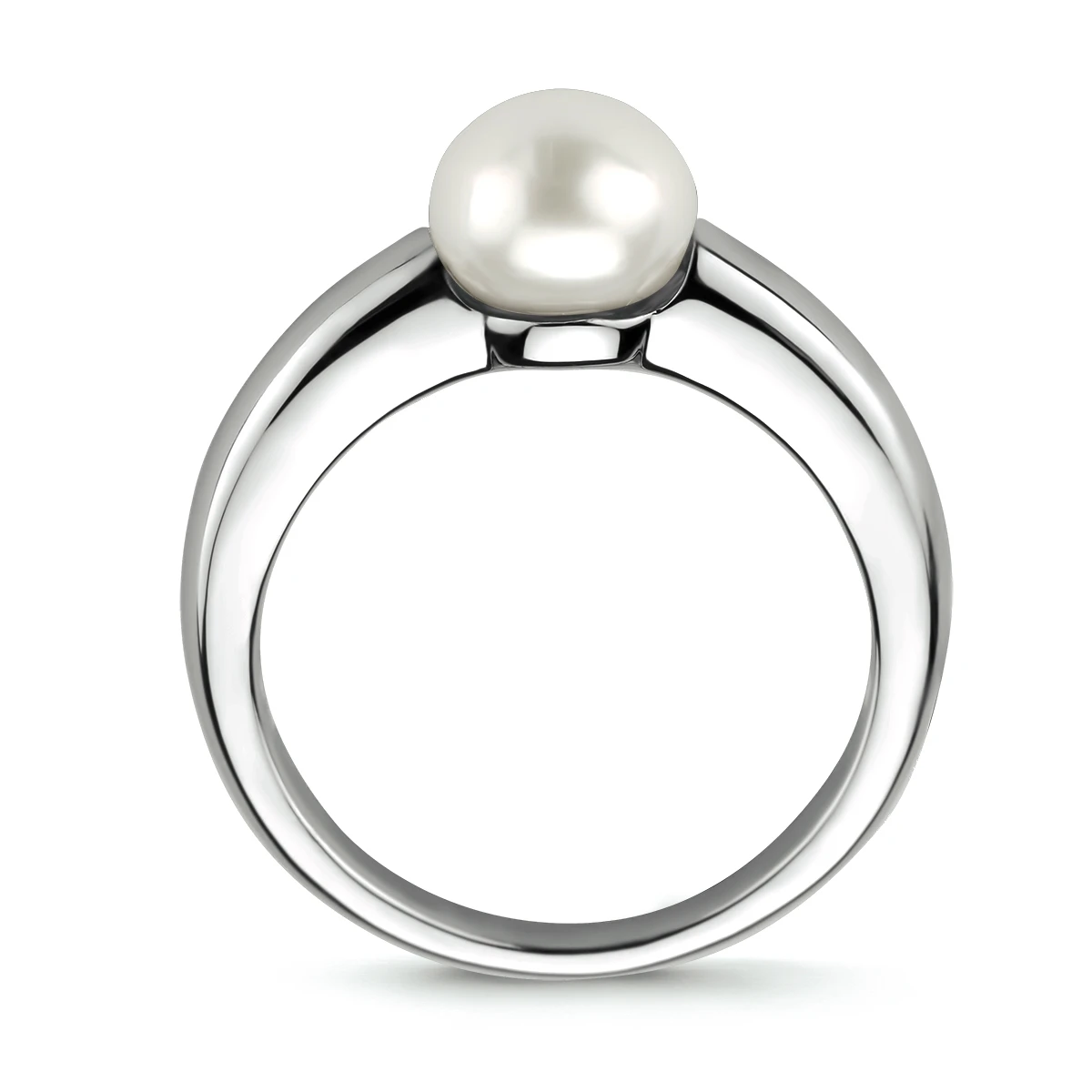 ring parel zilver gerhodineerd