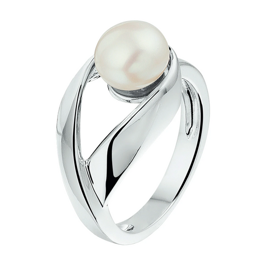 ring parel zilver gerhodineerd