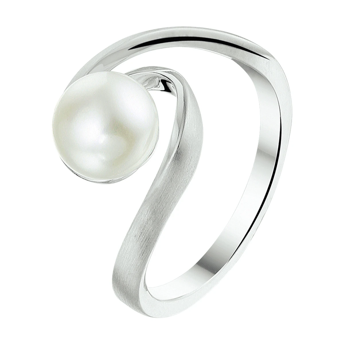 ring parel zilver gerhodineerd