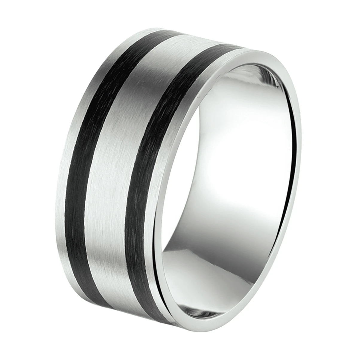 ring poli/mat edelstaal