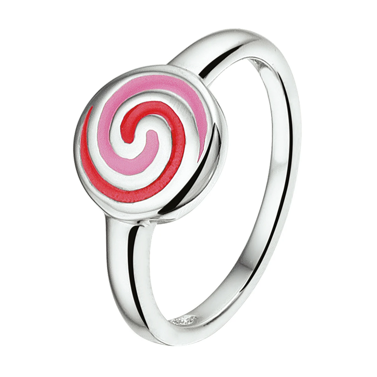 ring rondje zilver gerhodineerd