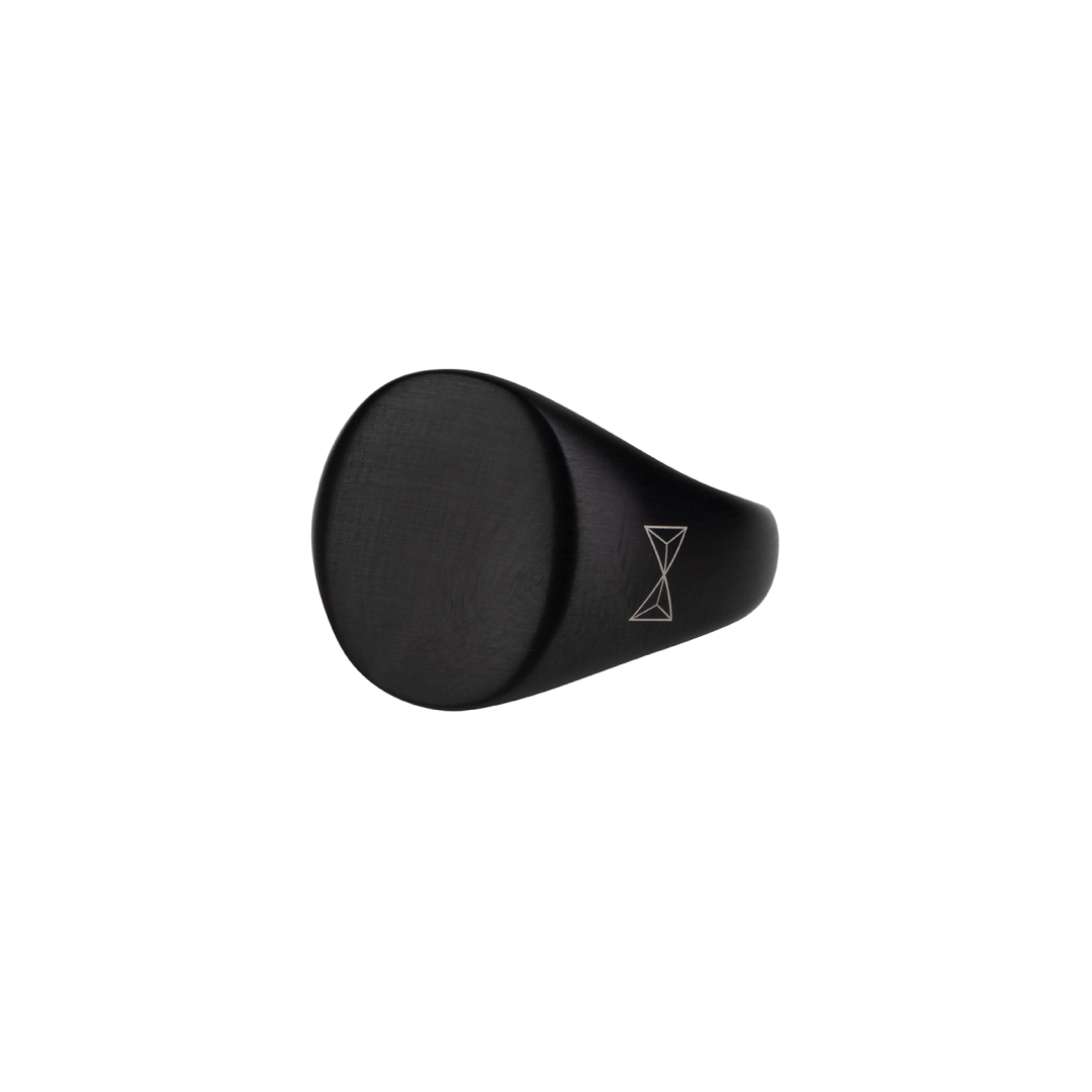 Ring Signet - Noir (Ø18 / 57) - AZ-RG002-B-018