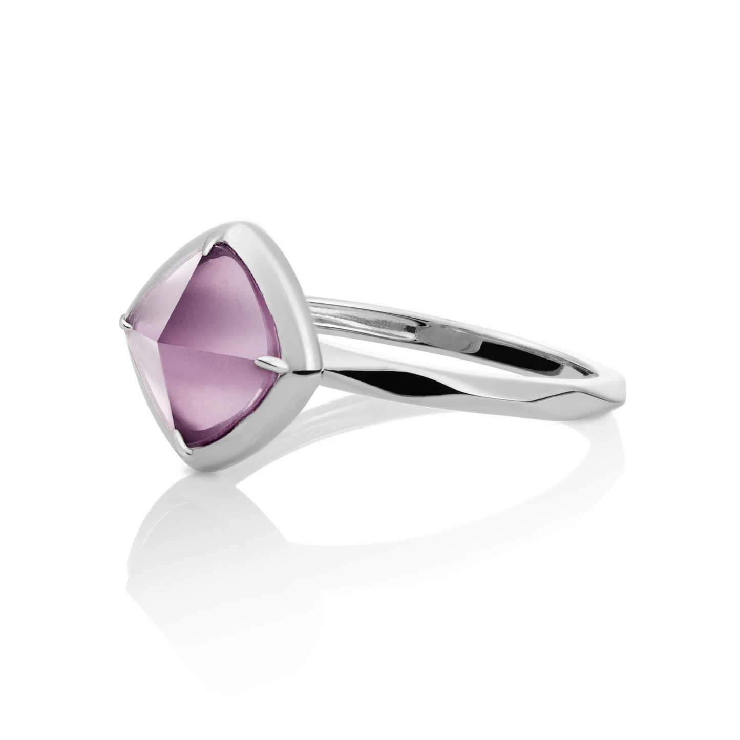 Ring | Silver - Aubergine Edge - 56