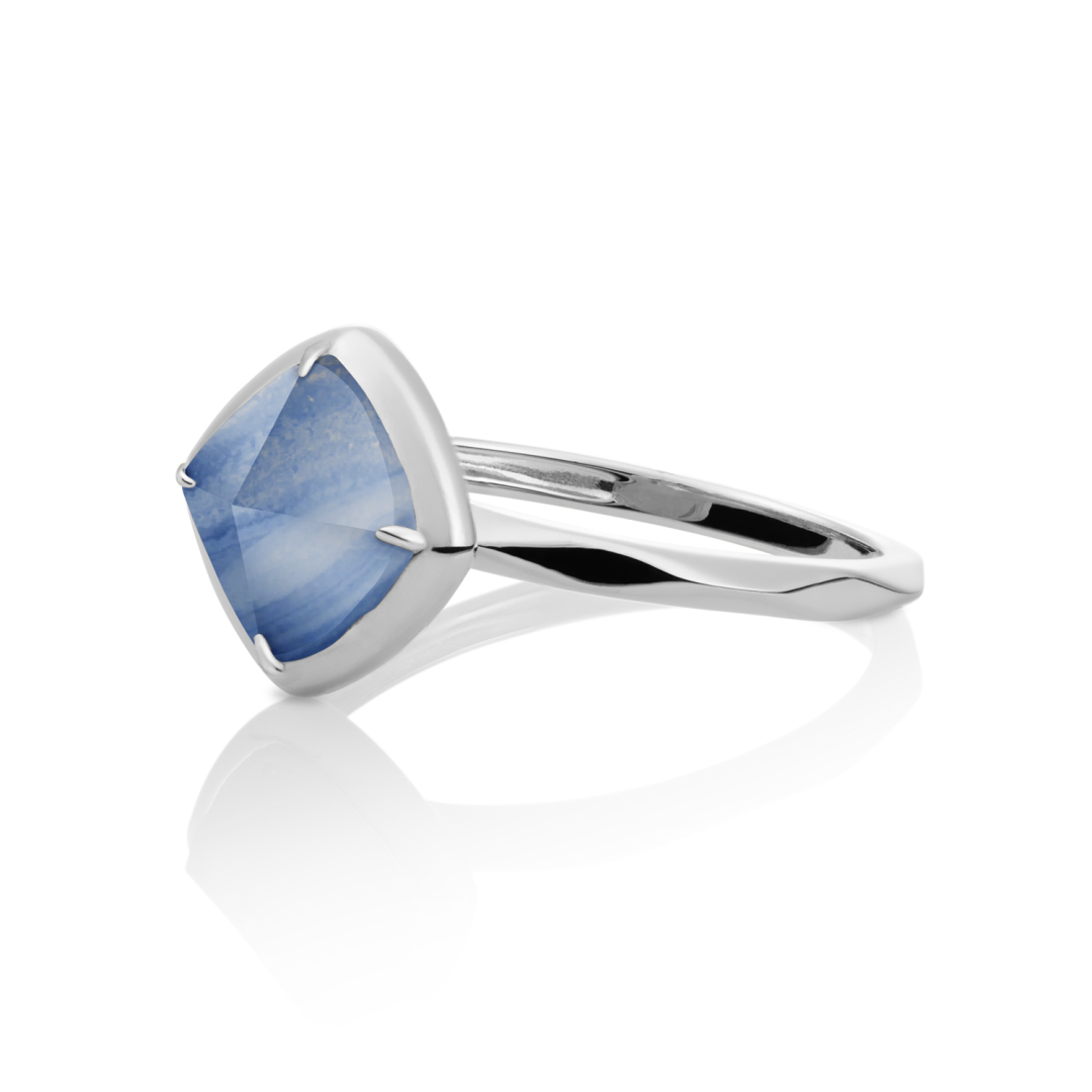 Ring | Silver - Blue Aventurine Edge - 60