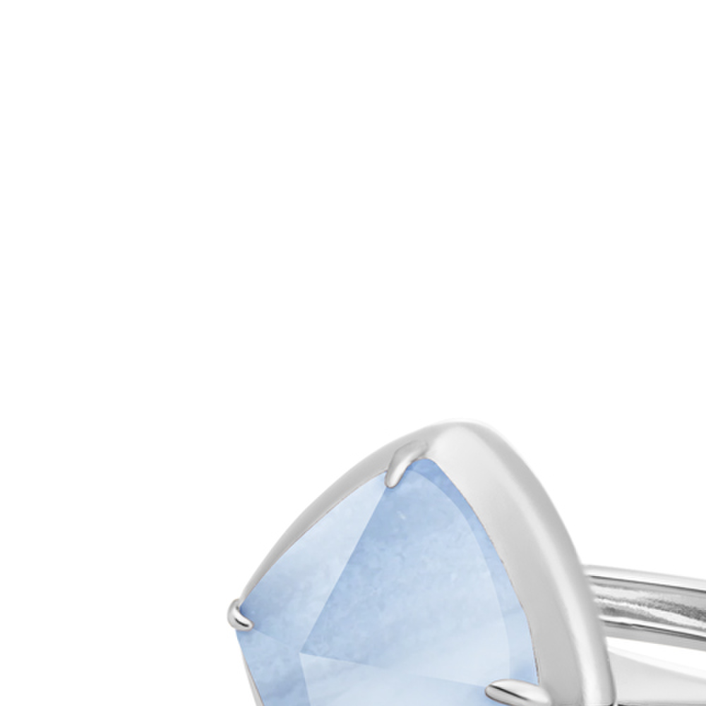 Ring | Silver - Blue Lace Agate Edge - 60