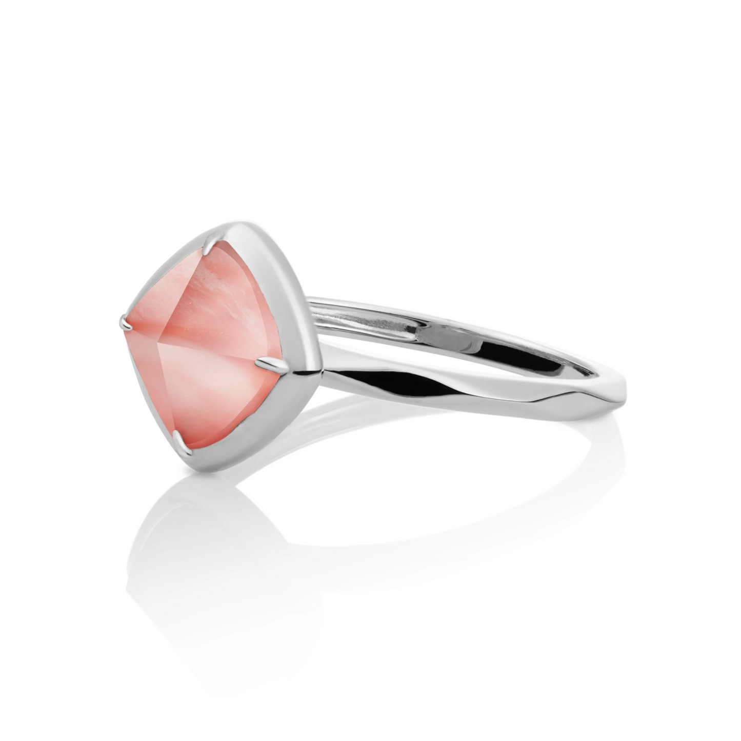 Ring | Silver - Cherry Quartz Edge - 58