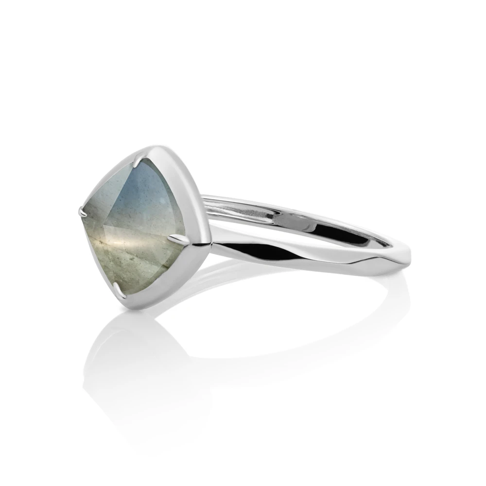 Ring | Silver - Labradorite Edge - 56
