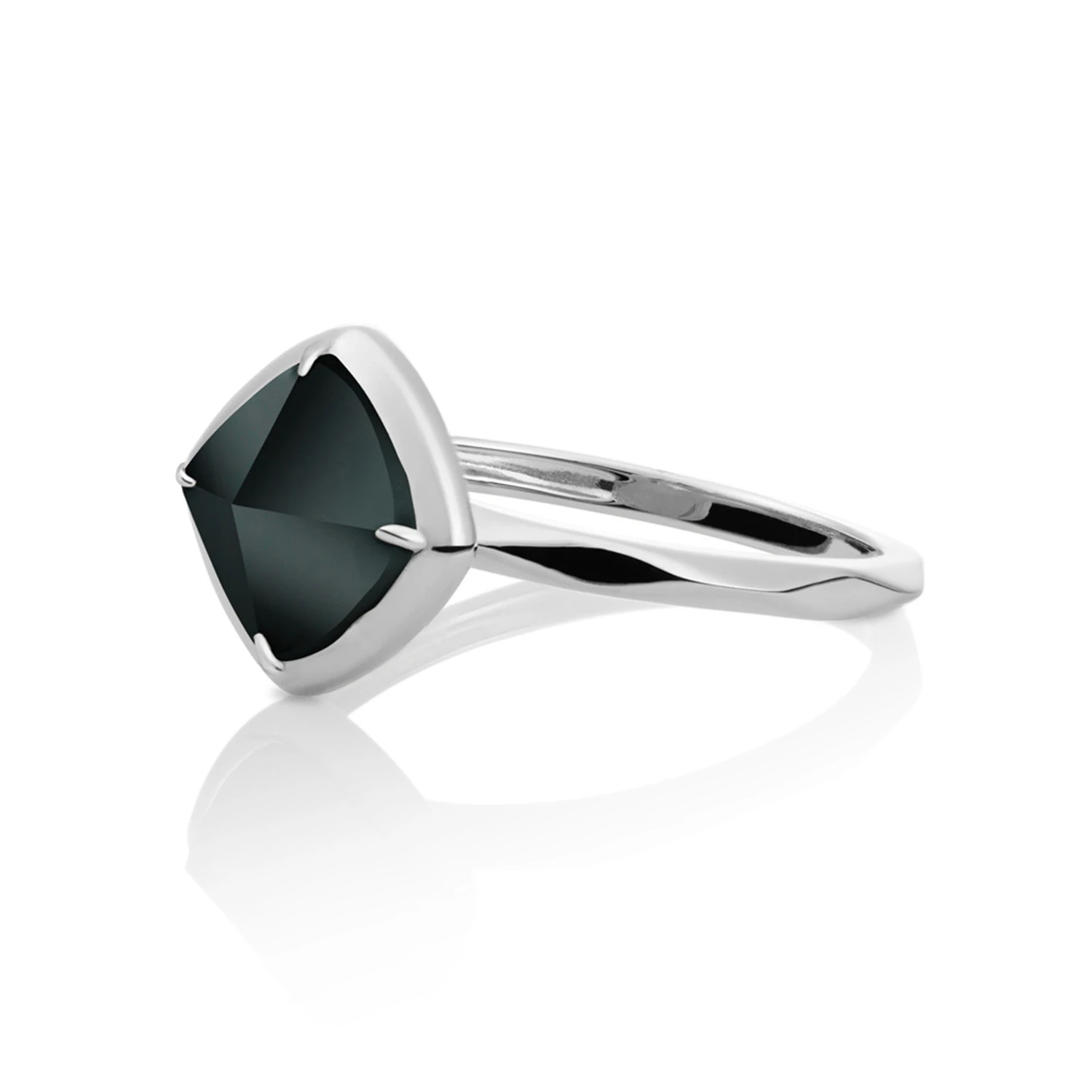 Ring | Silver - Onyx Edge - 58