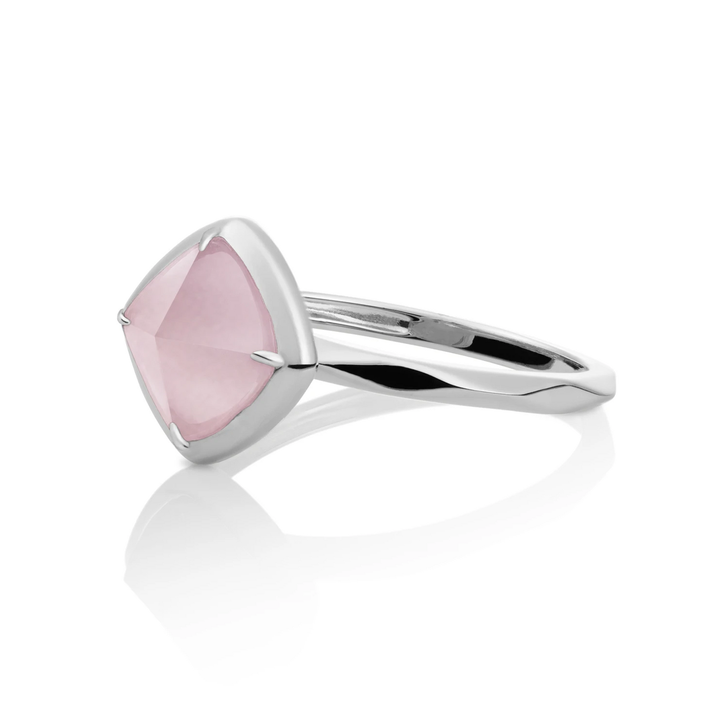 Ring | Silver - Pink Opalite Edge - 50
