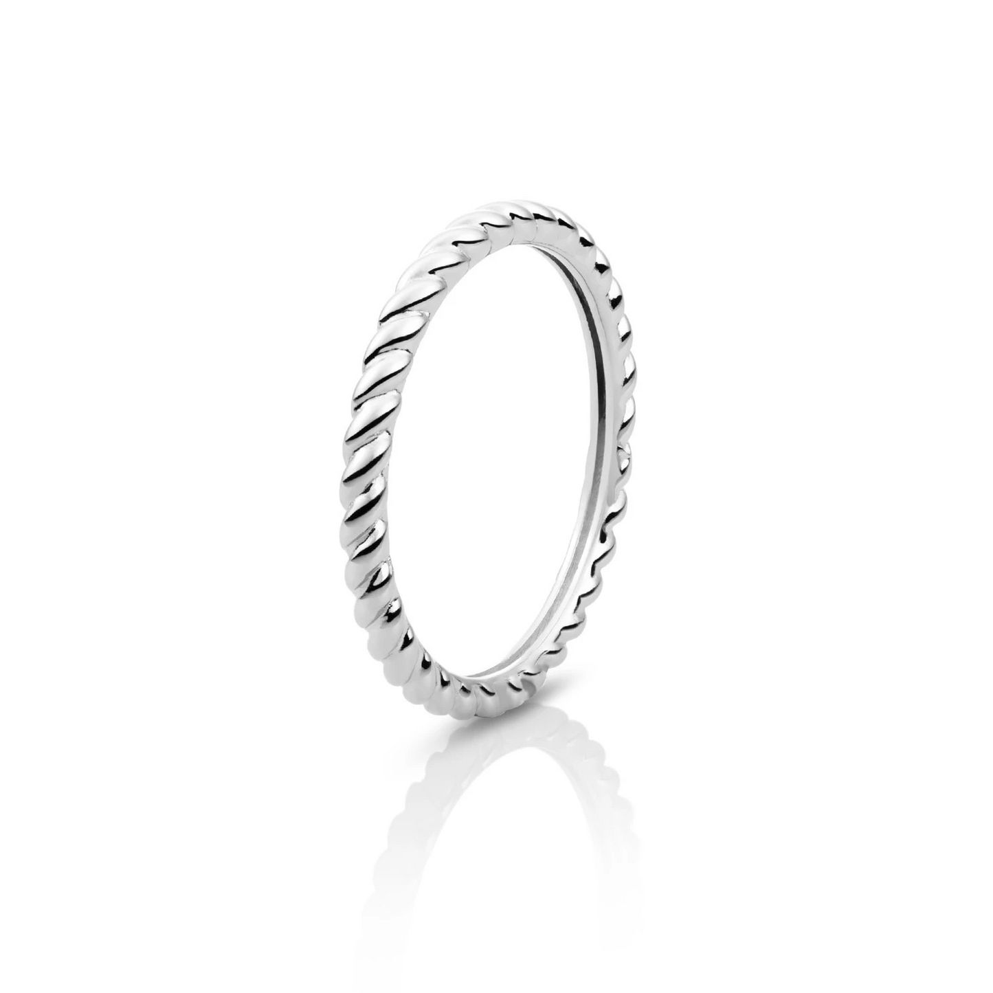 Ring | Silver - Twist Additional - 56 - SRI04-56