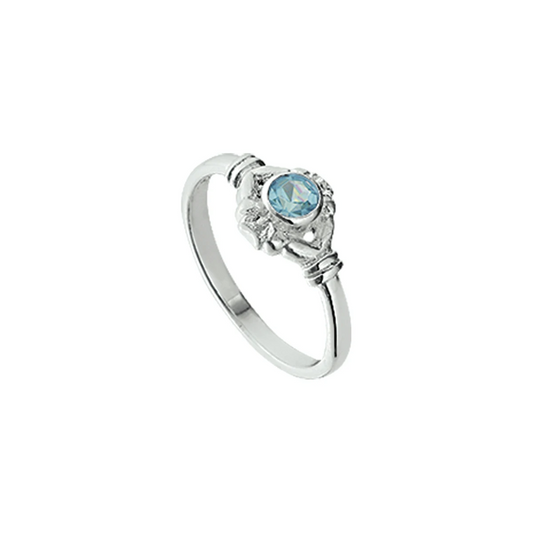 ring strass zilver wit