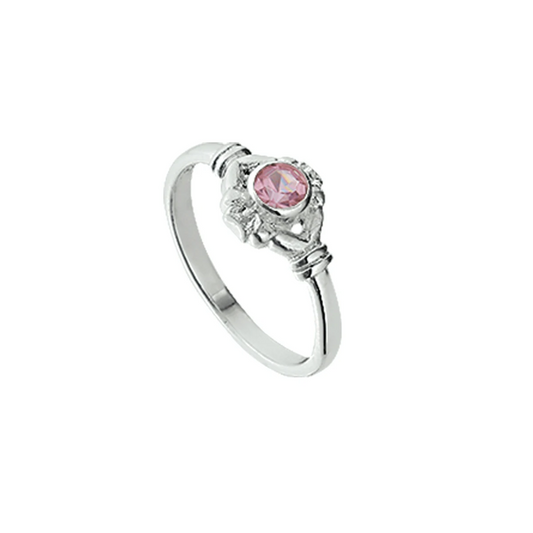 ring strass zilver wit
