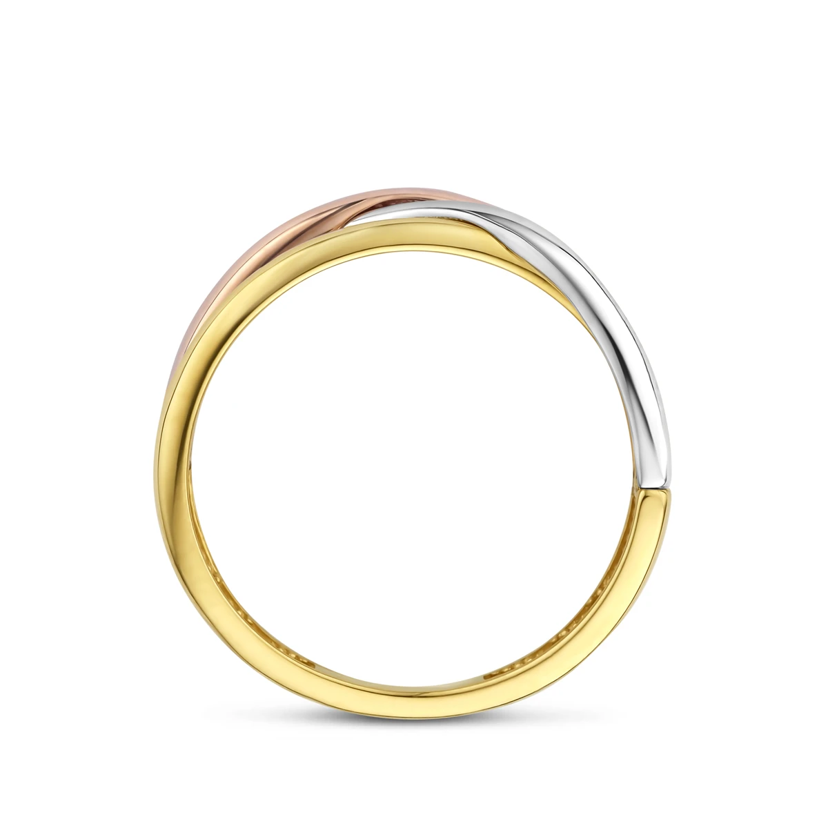 ring tricolor 14K tricolor goud