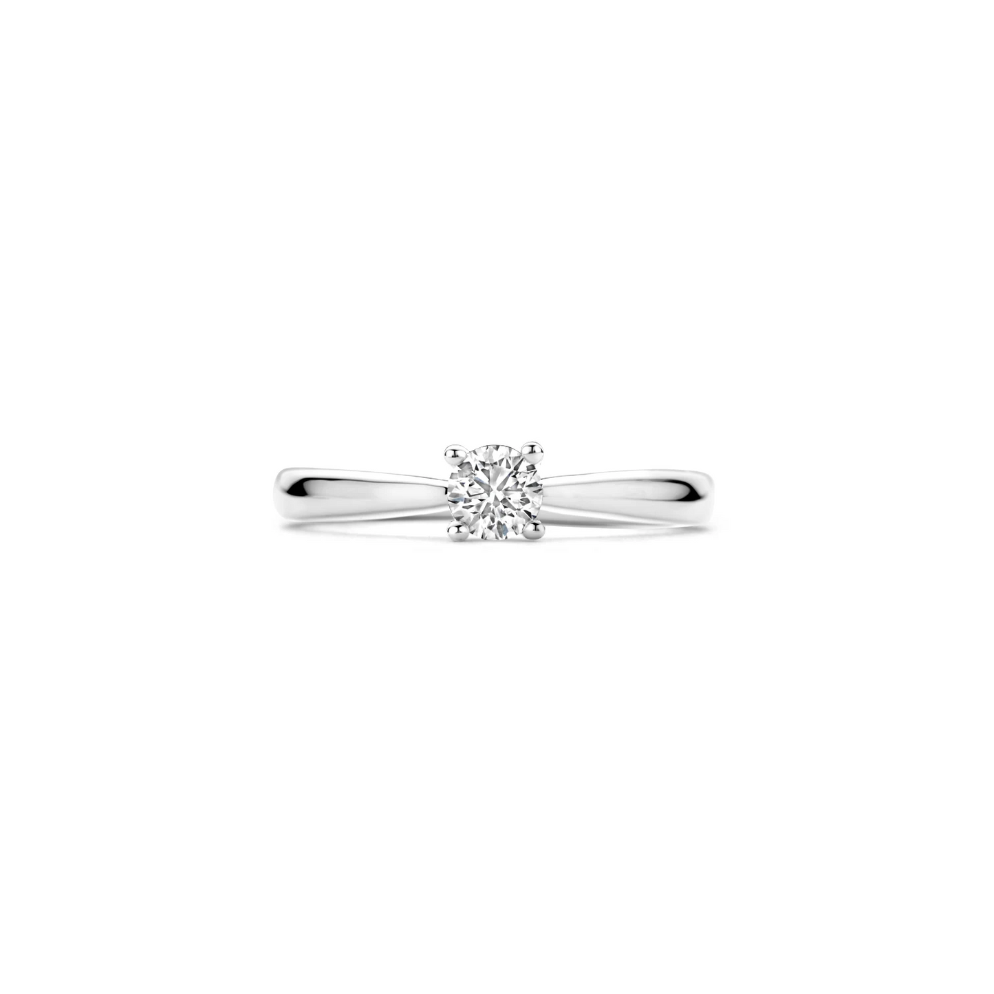 Ring Witgoud 14k met lab grown diamant