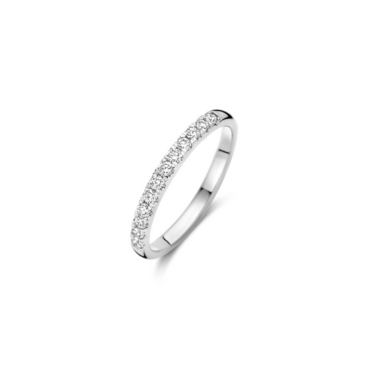 Ring Witgoud 14k met lab grown diamant