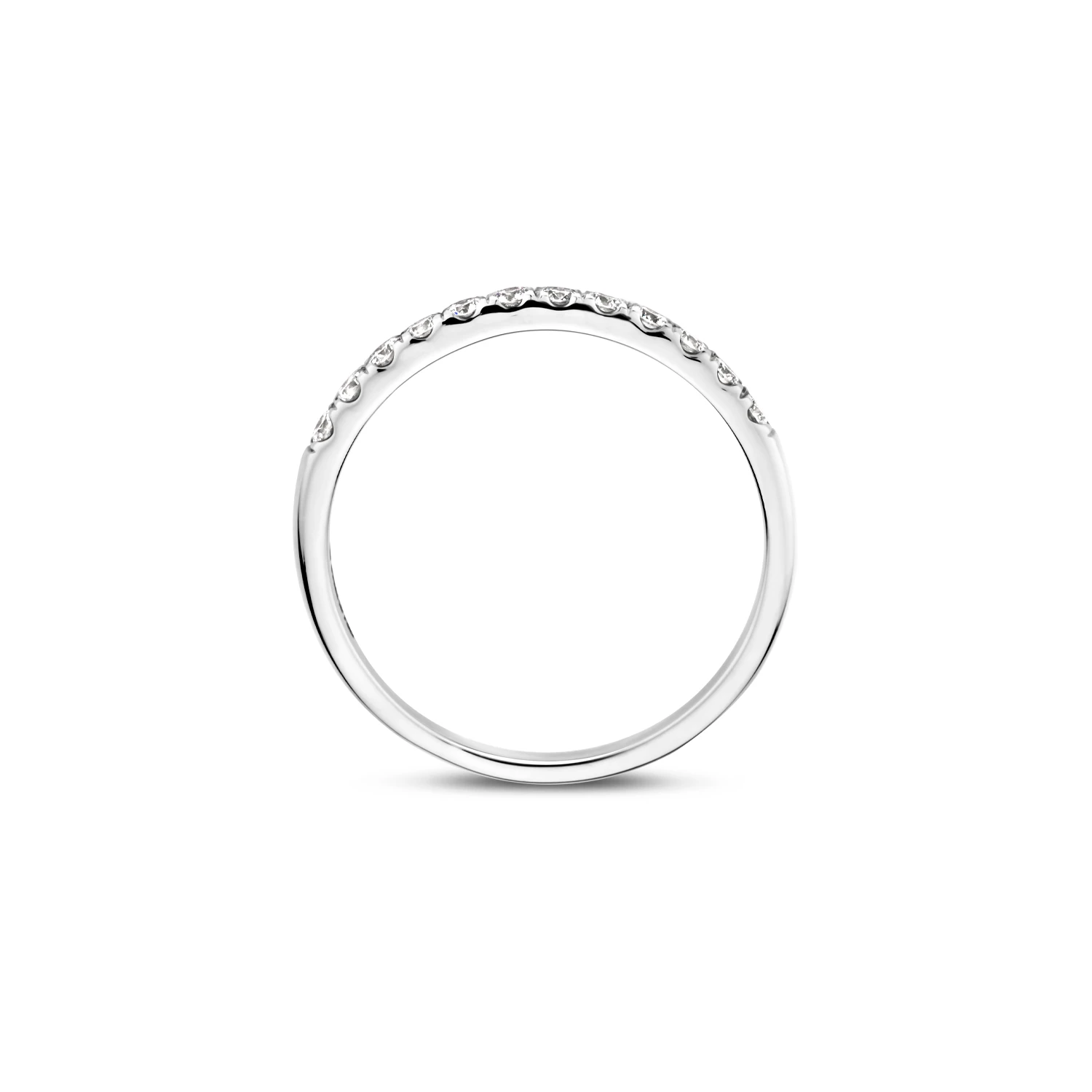 Ring Witgoud 14k met lab grown diamant