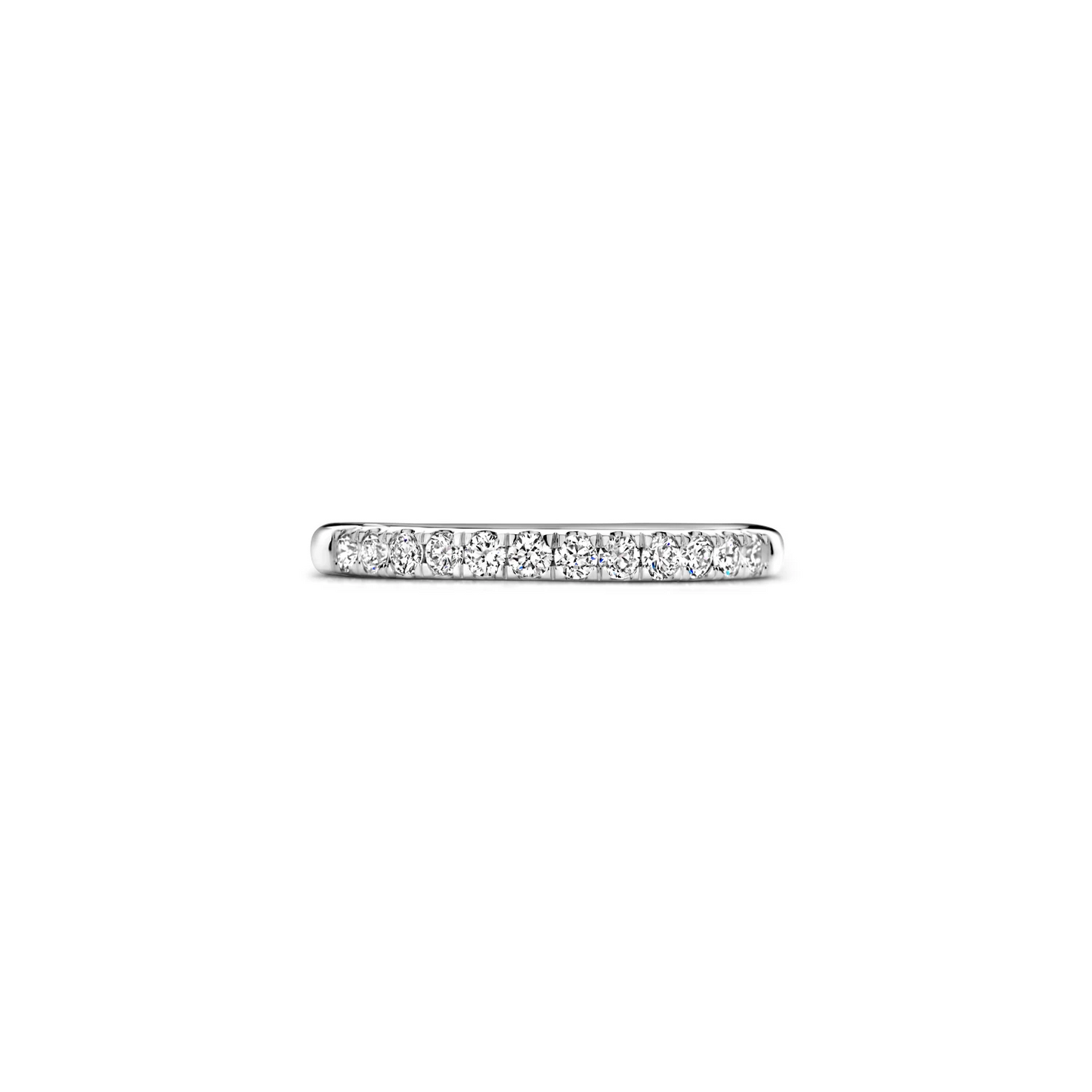 Ring Witgoud 14k met lab grown diamant