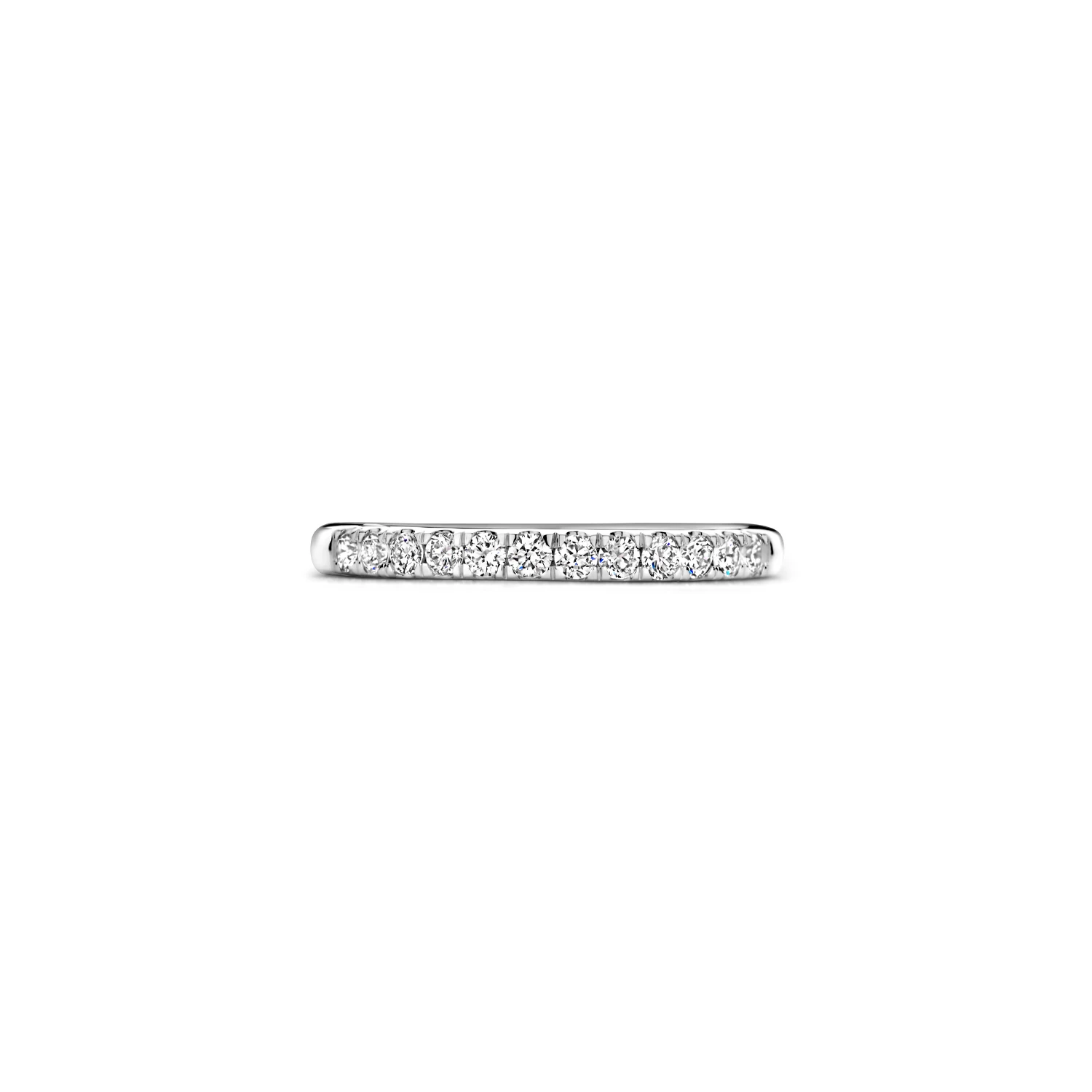 Ring Witgoud 14k met lab grown diamant