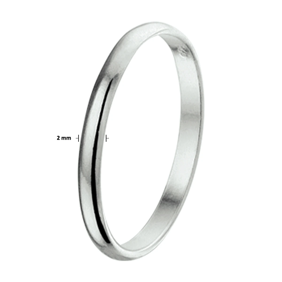 ring zilver gerhodineerd