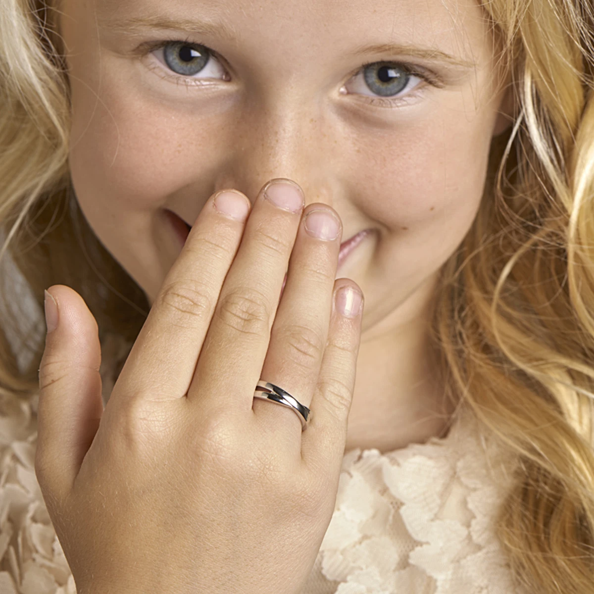 ring zilver gerhodineerd