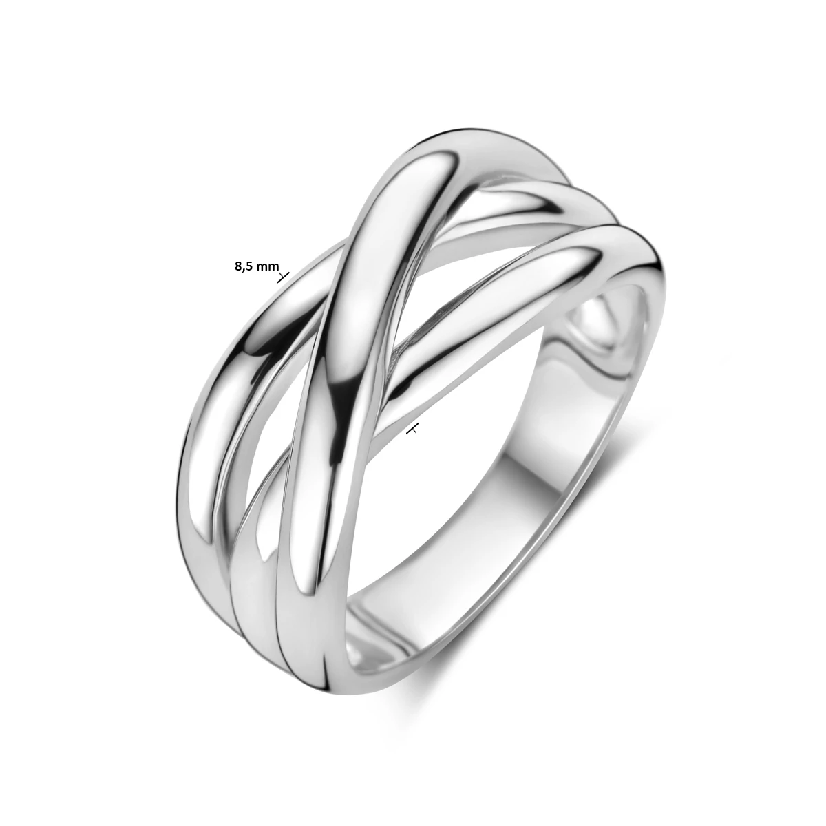 ring zilver gerhodineerd