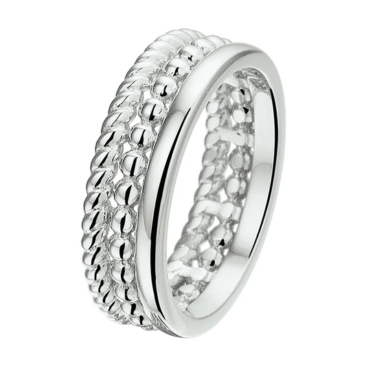 ring zilver gerhodineerd