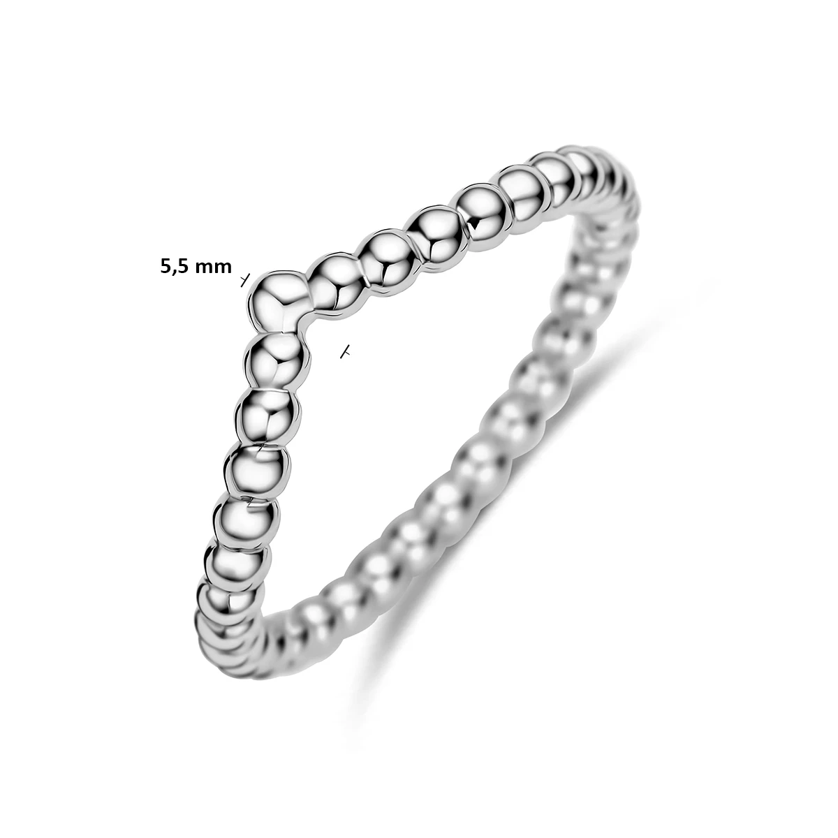 ring zilver gerhodineerd