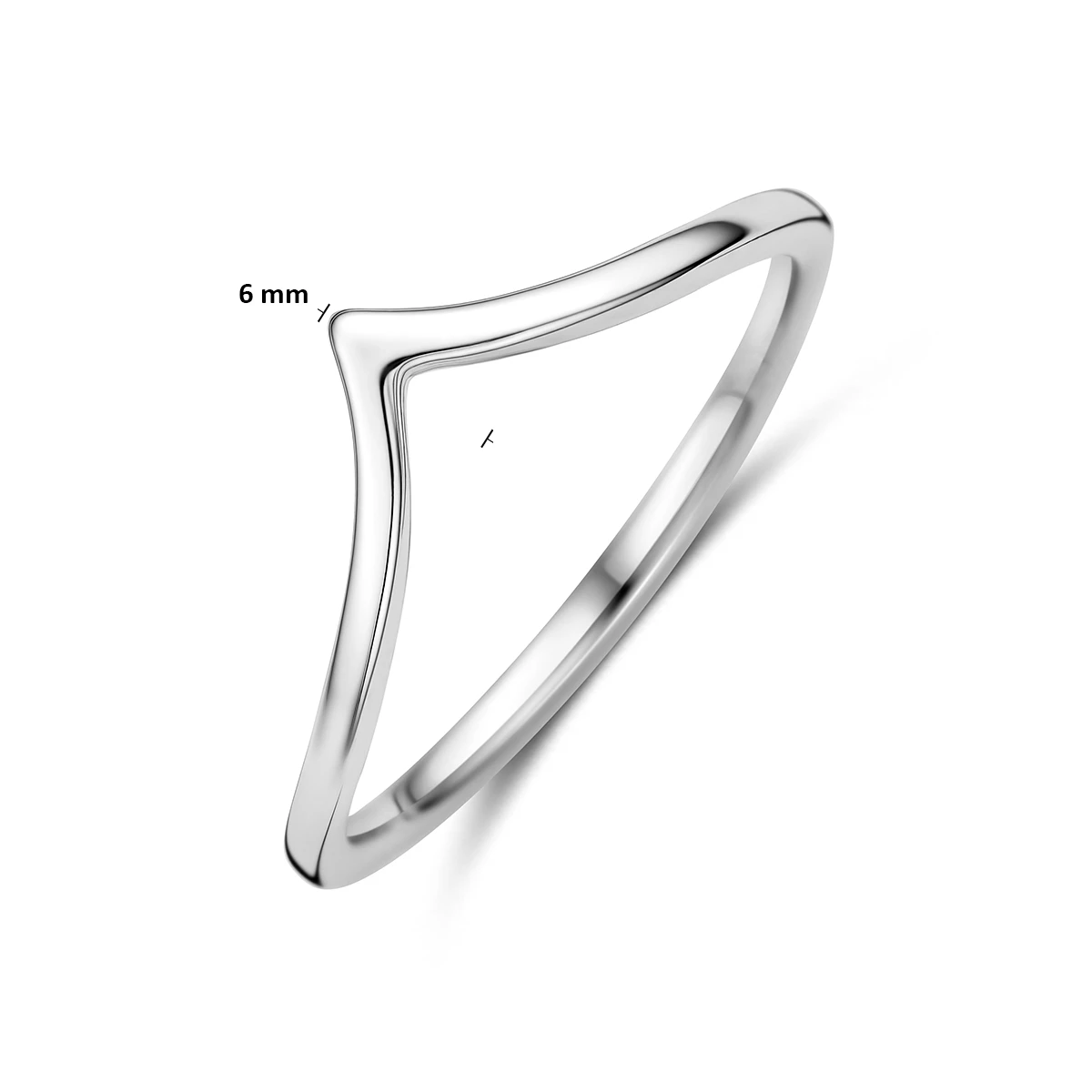 ring zilver gerhodineerd