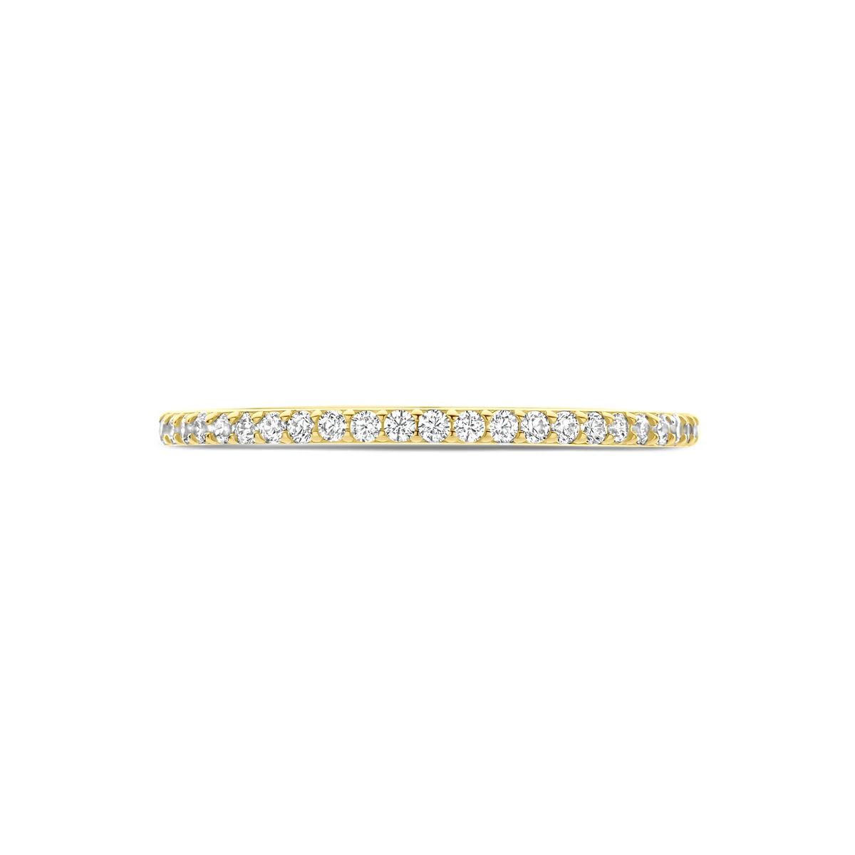 ring zirkonia 14K geelgoud