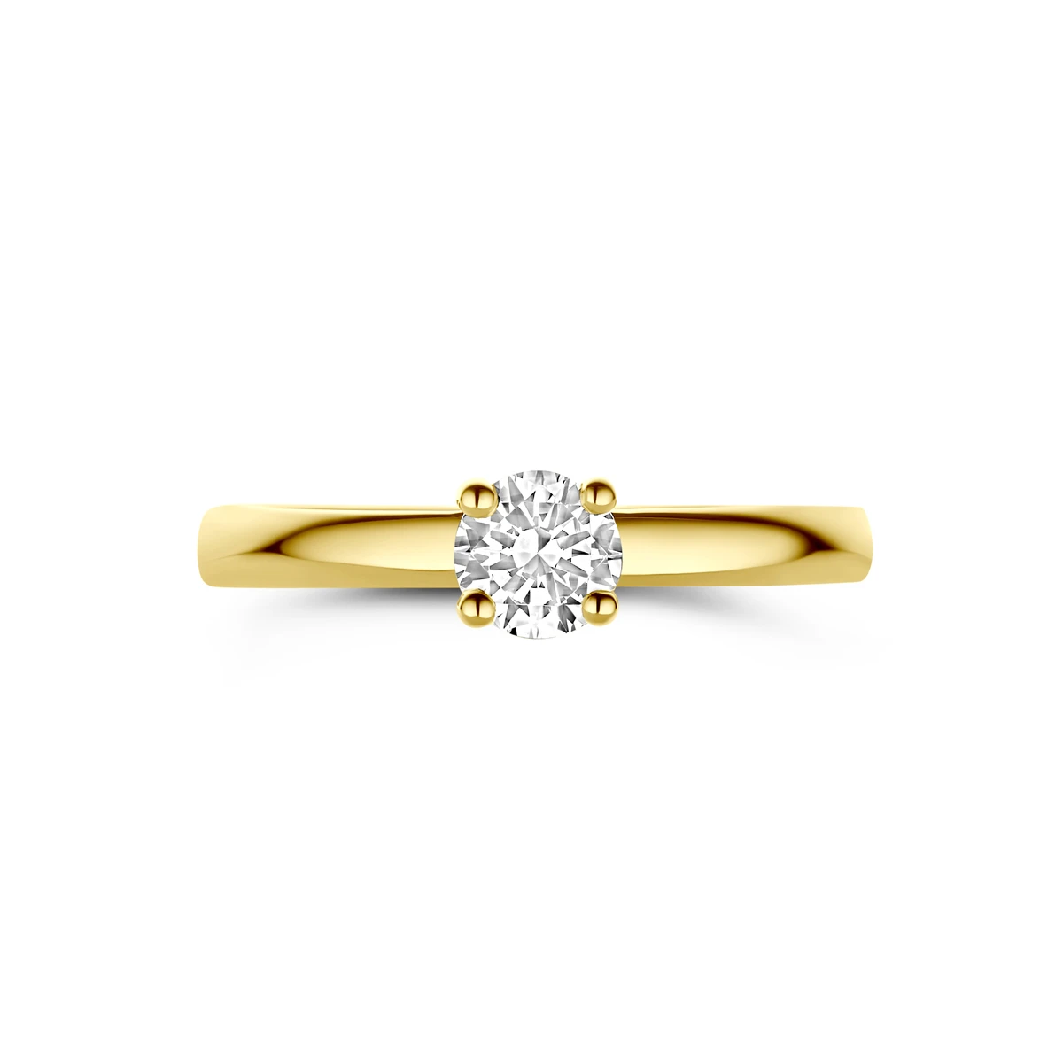 ring zirkonia 14K geelgoud