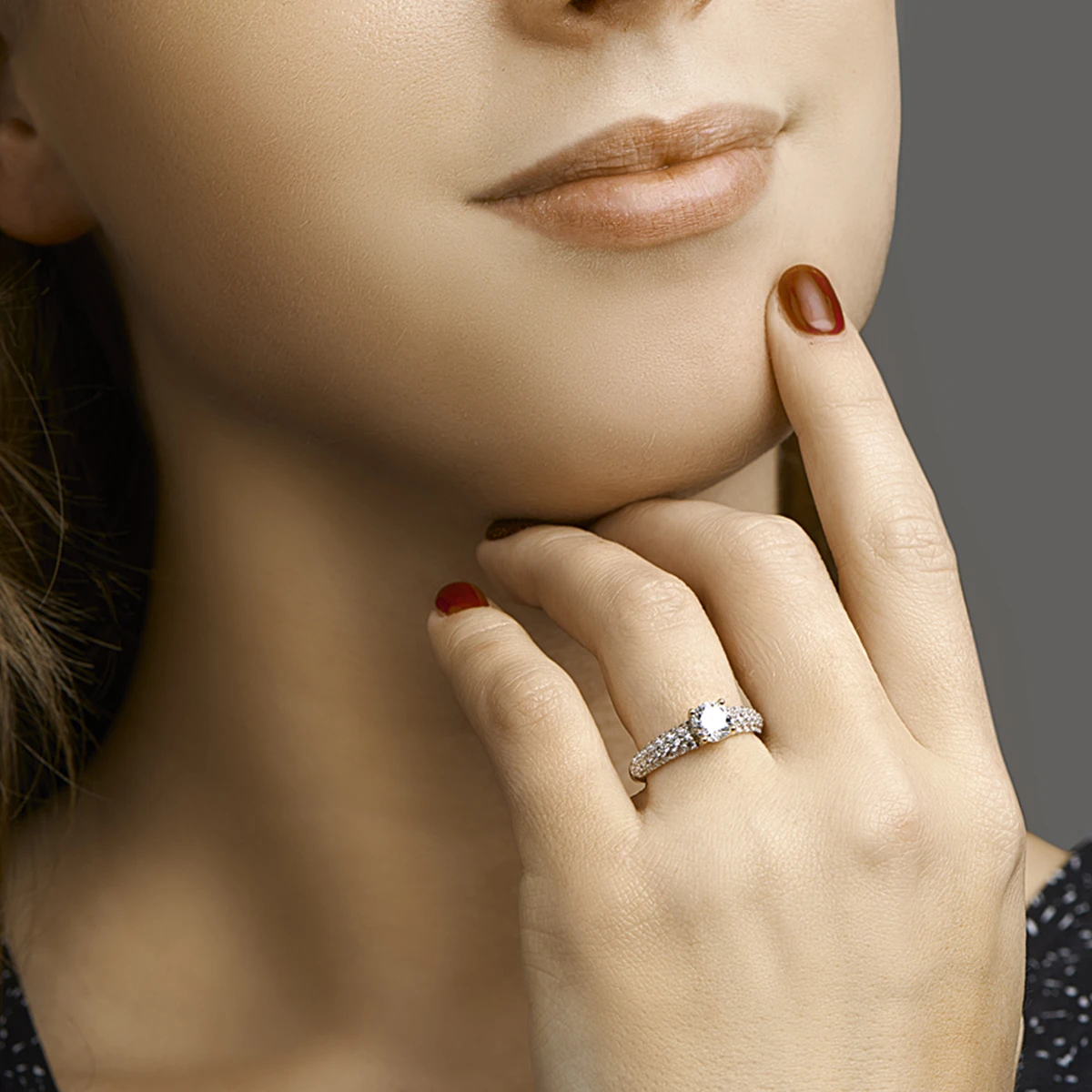 ring zirkonia 14K geelgoud