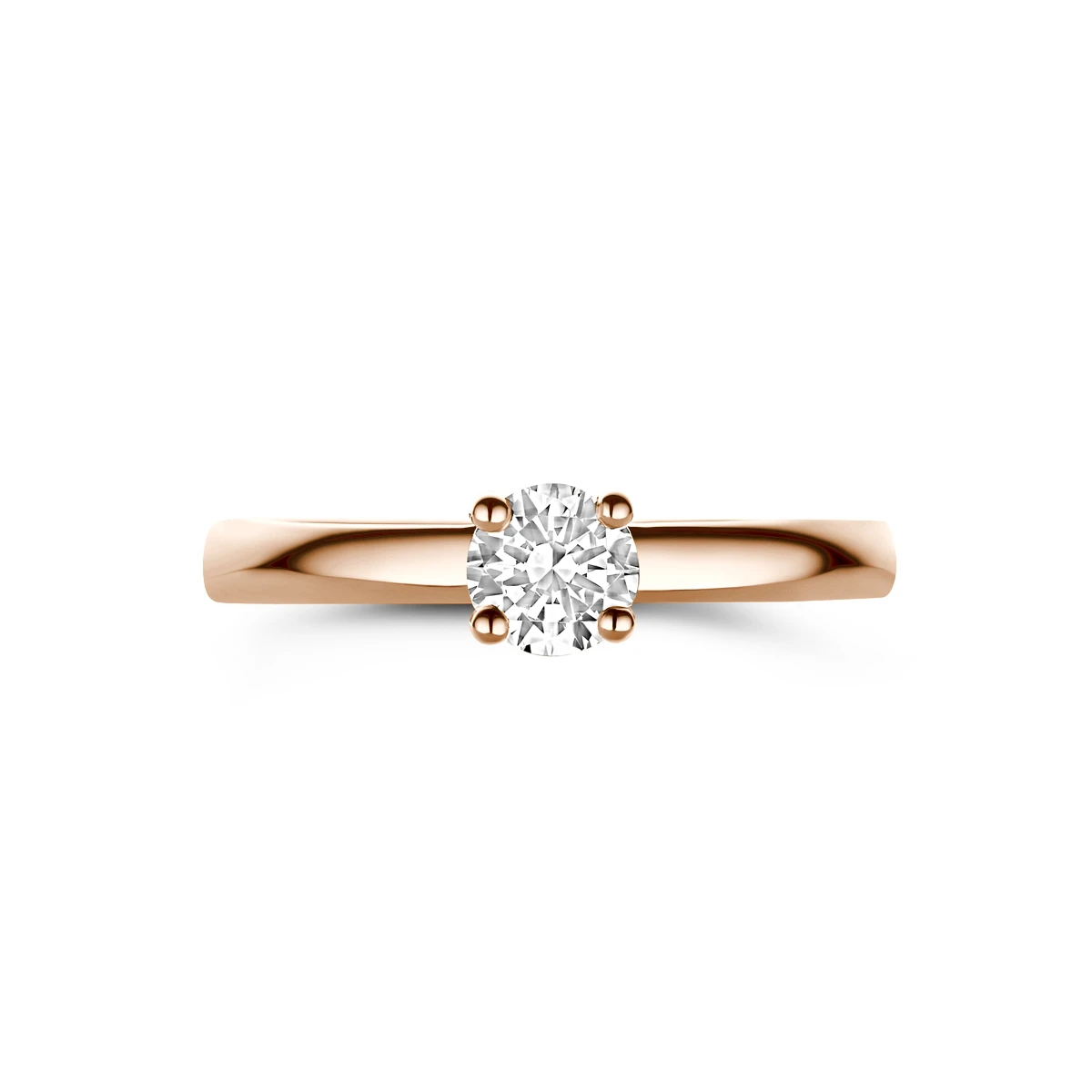 ring zirkonia 14K roségoud