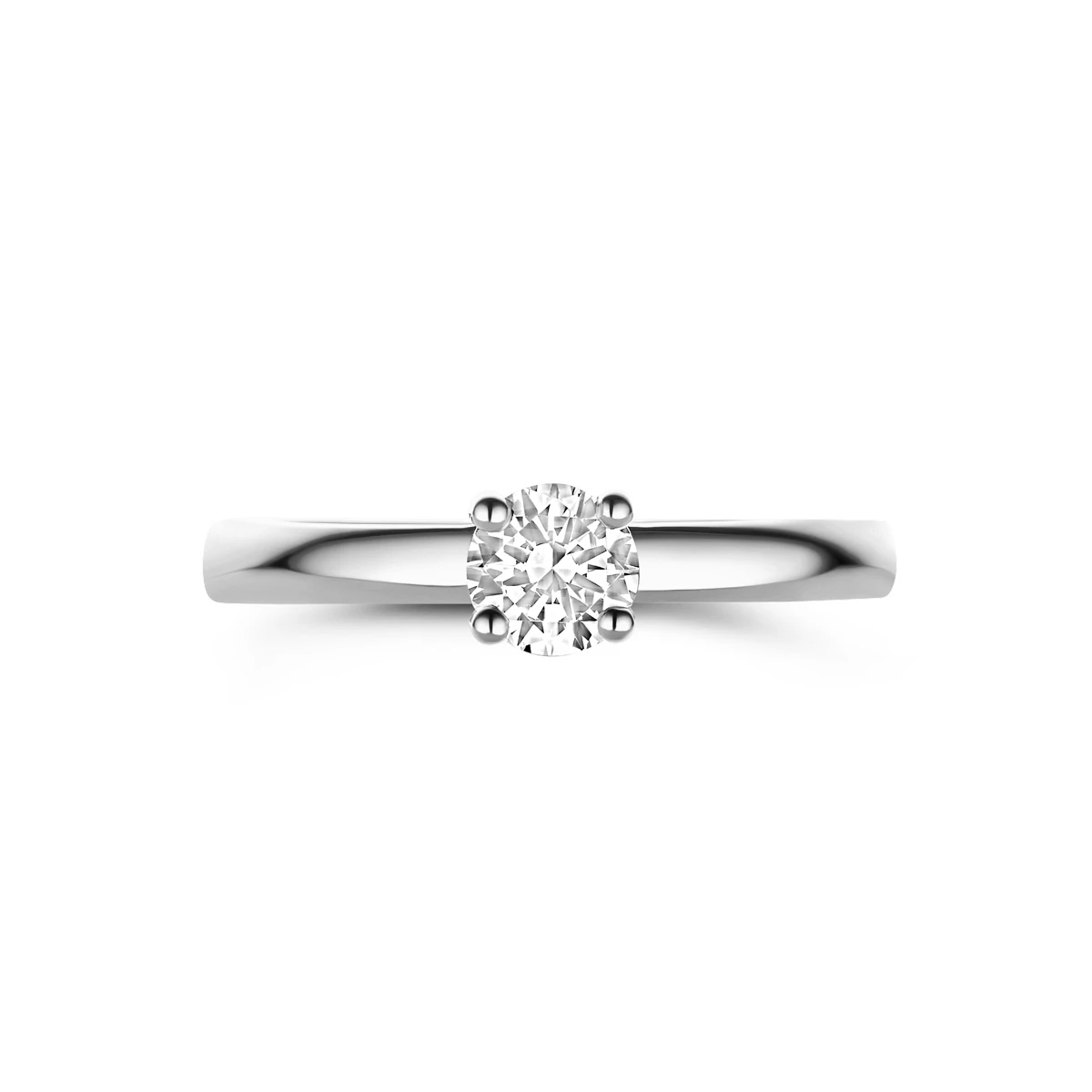 ring zirkonia 14K witgoud