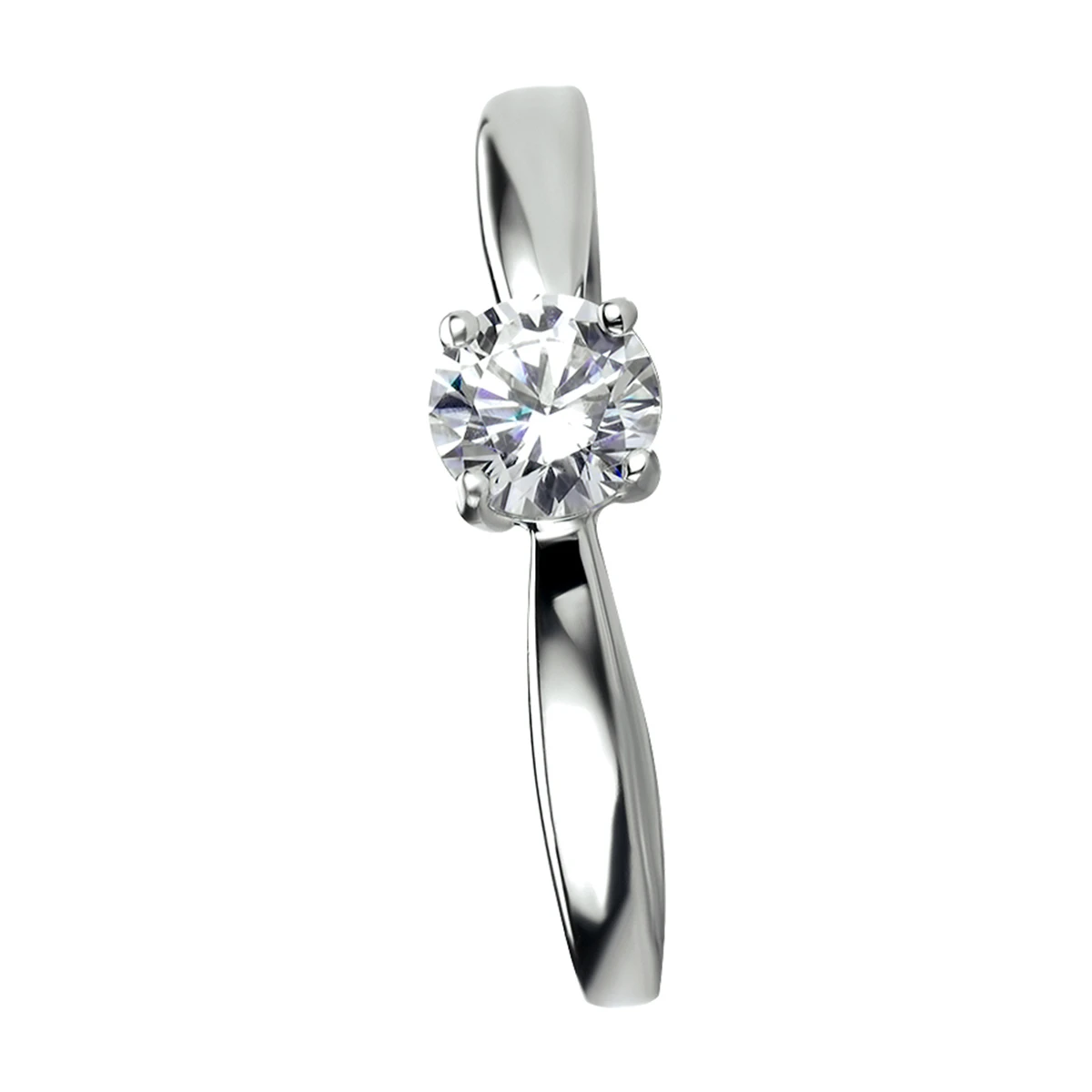 ring zirkonia zilver gerhodineerd