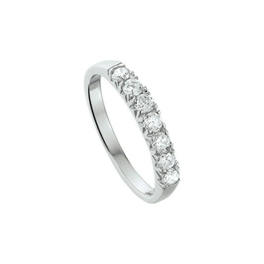 ring zirkonia zilver gerhodineerd