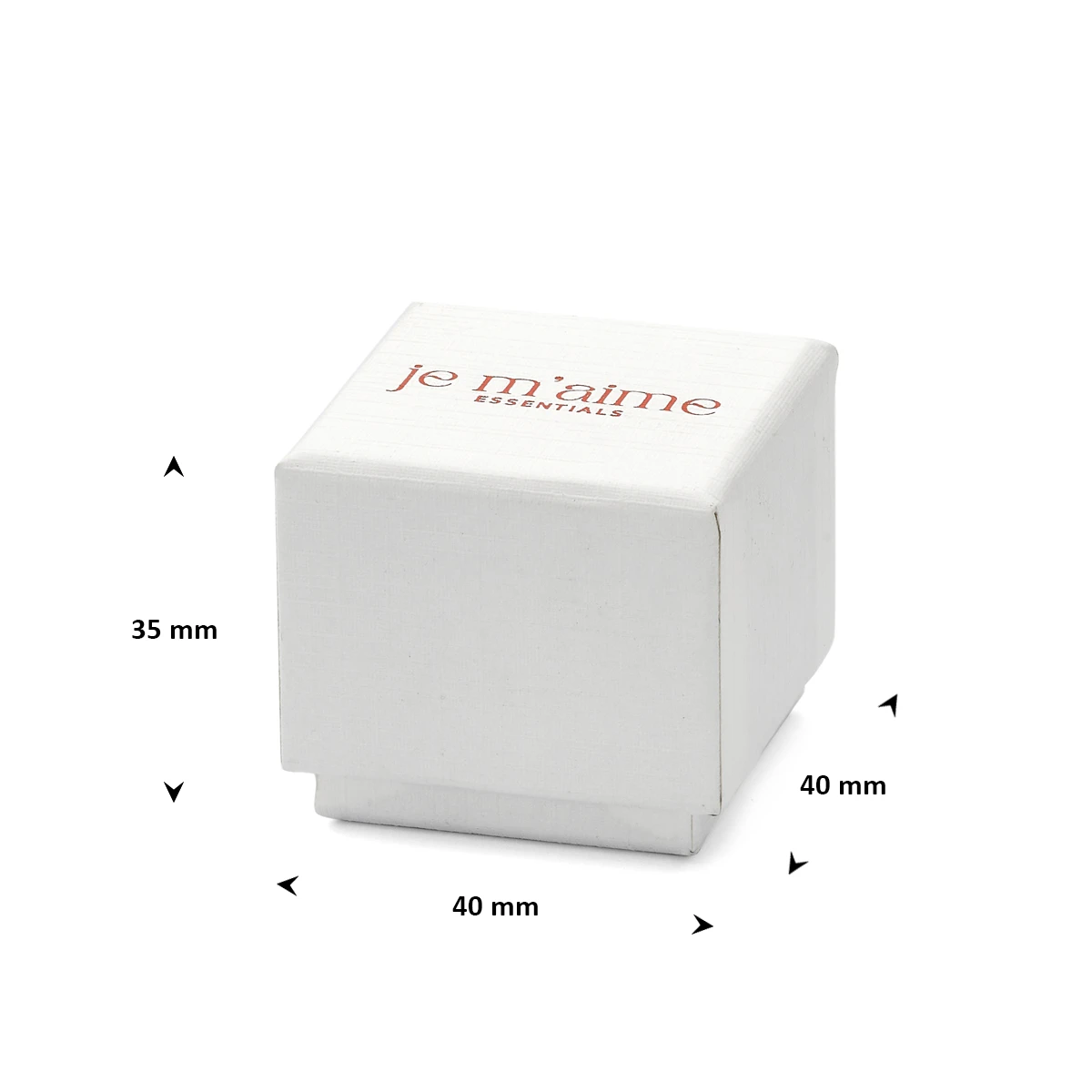 ringdoosje je m'aime beige 40 x 40 x 35 mm toebehoren