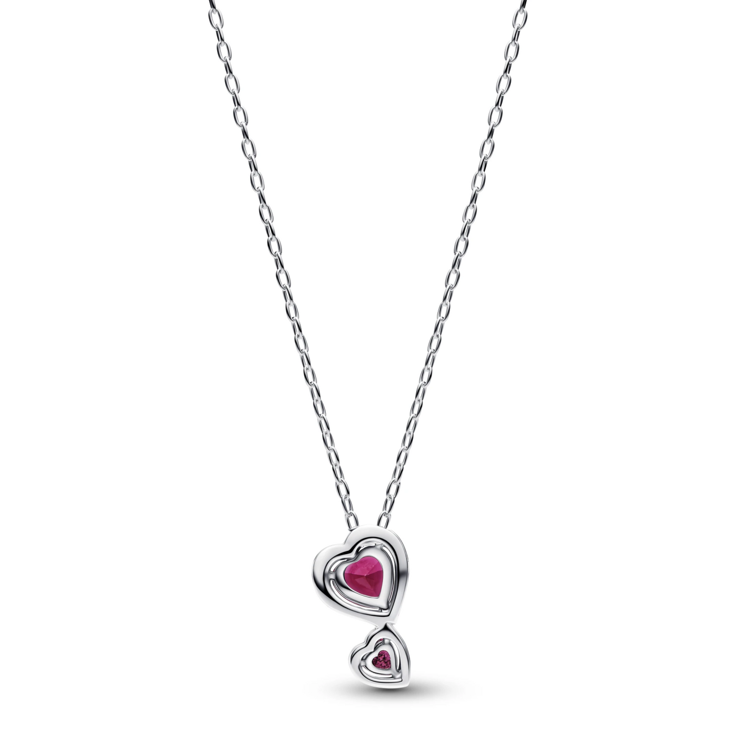 Rode Halo Harten Ketting met Hanger