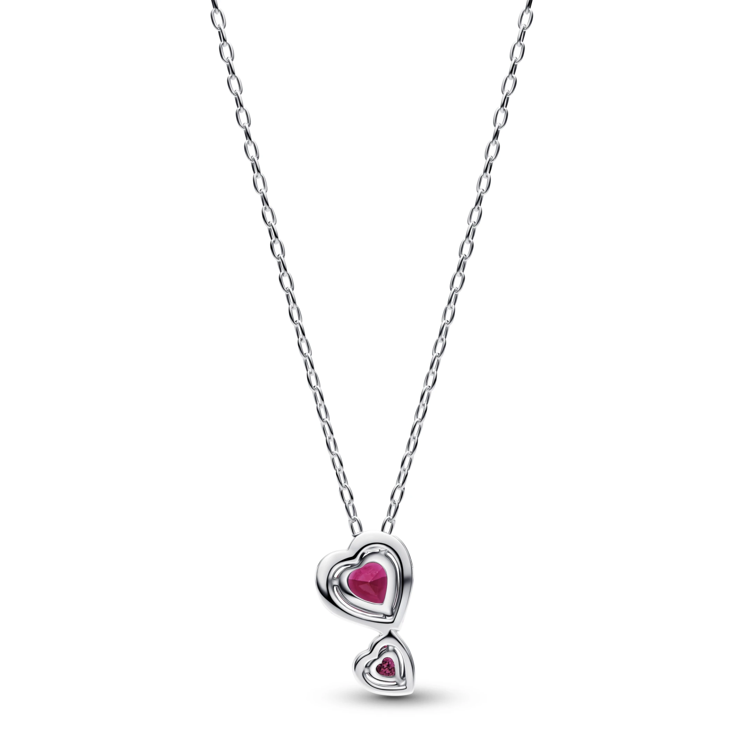 Rode Halo Harten Ketting met Hanger