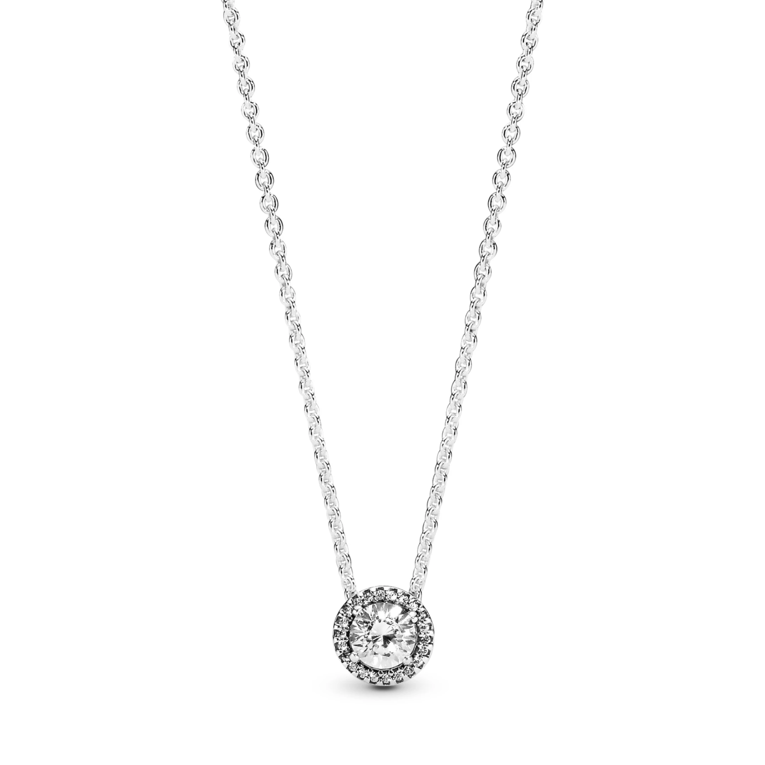 Ronde Sprankelende Stralenkrans Ketting