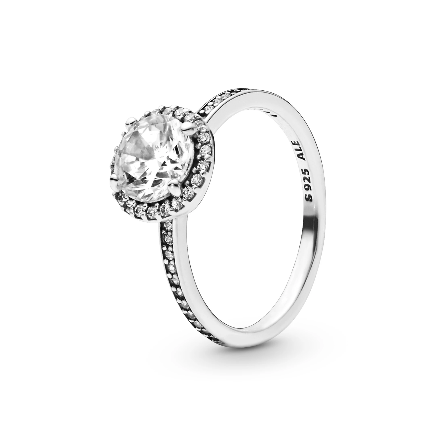Ronde Sprankelende Stralenkrans Ring