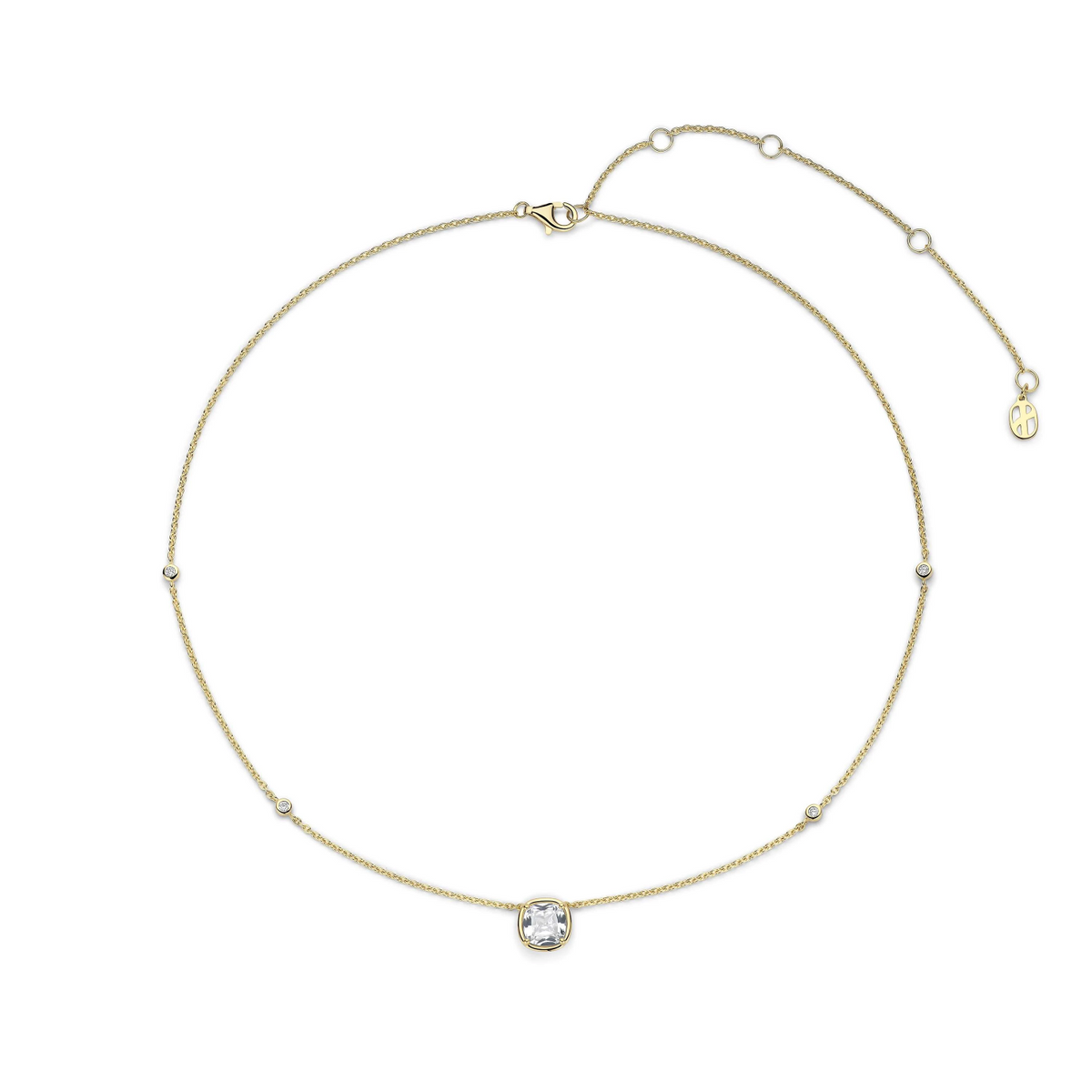 Ronde Zirkonia Ketting