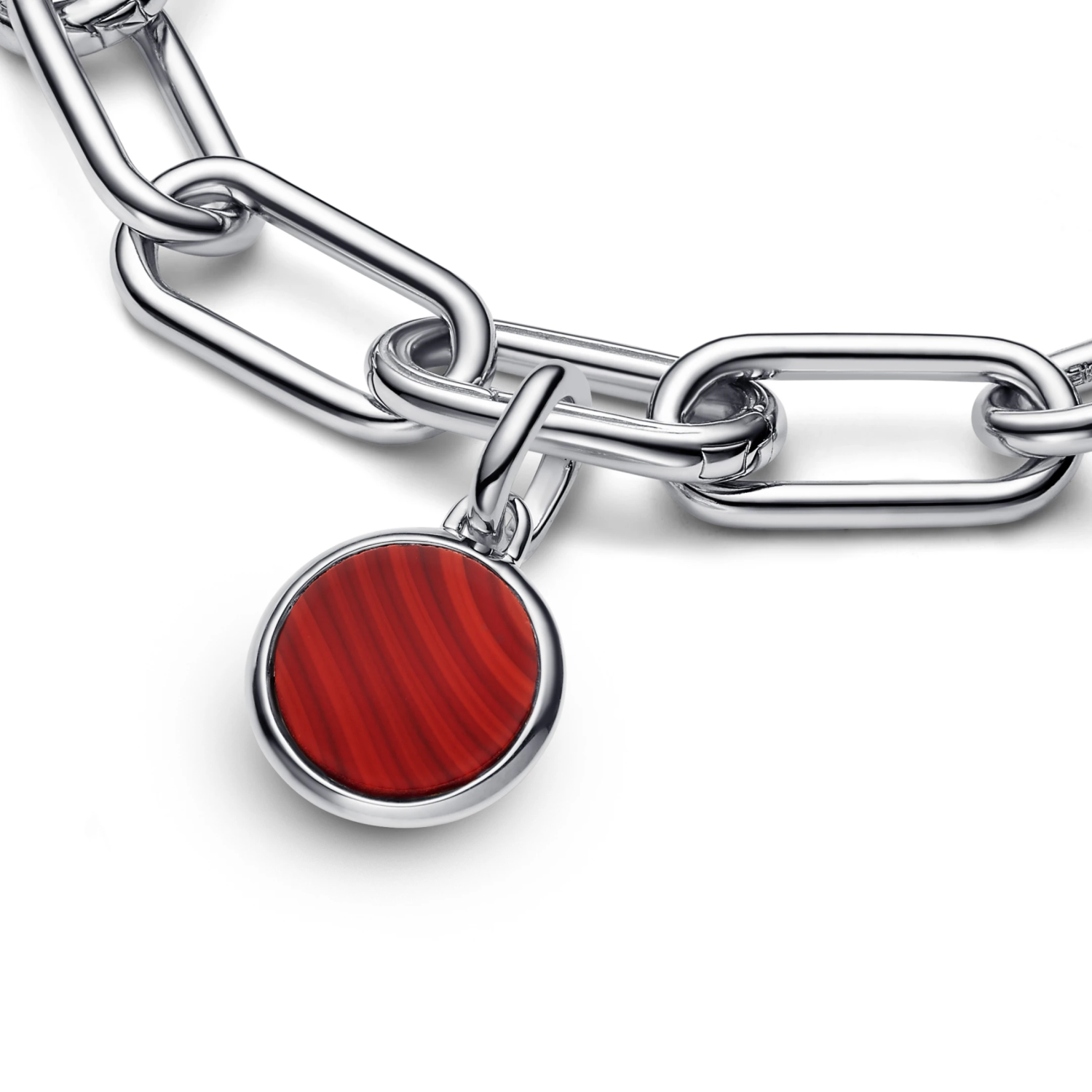 Rood Muranoglas Graveerbare Mini Medaillonbedel