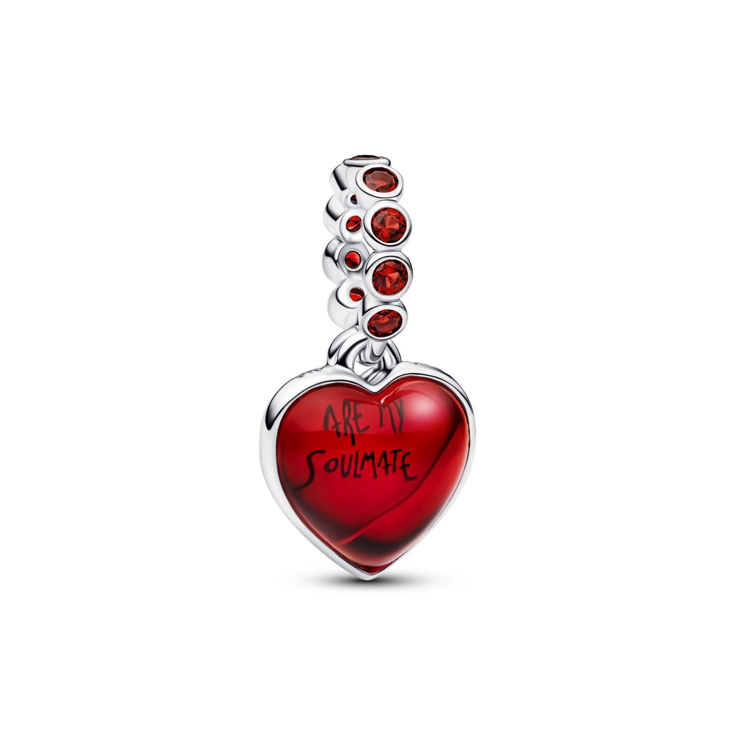 Rood Muranoglas Rood Hart Hangende Bedel