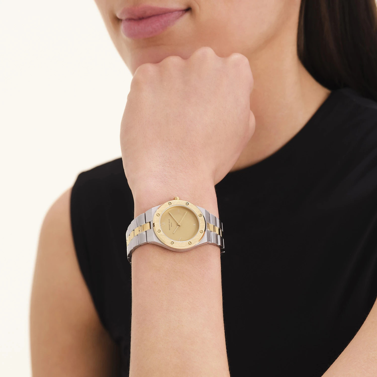 Rose Cappucino Matte Duotone Gold Silver