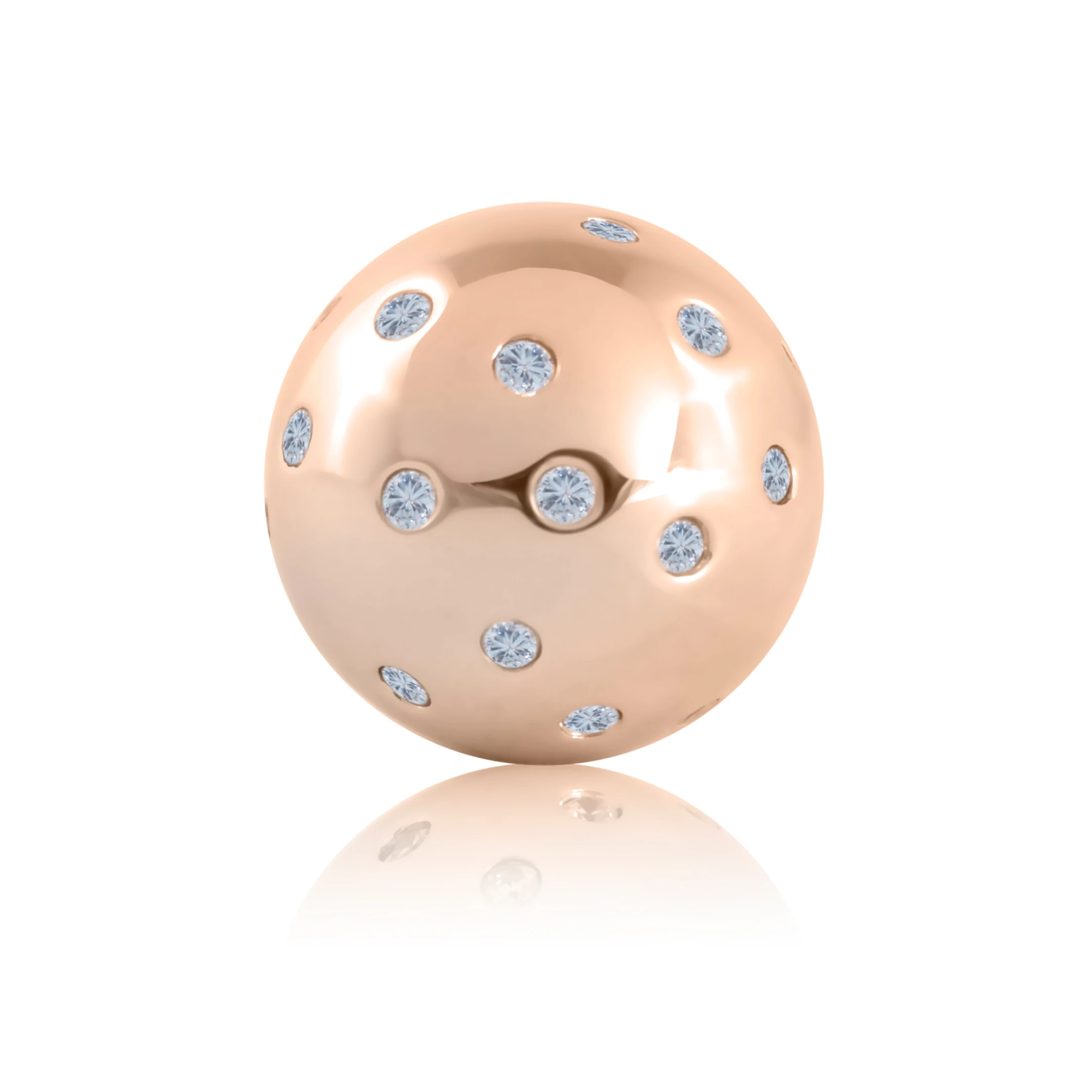 Rose Gold - Flush set - Clear CZ