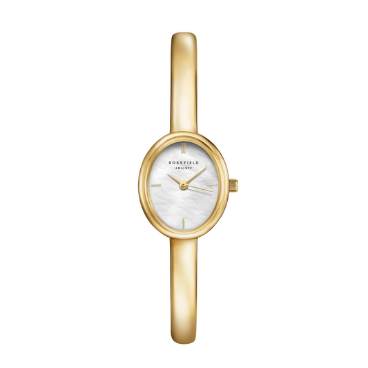 Rosefield Studio Edition 6 Bangle Watch Oval Gold Small 55 mm