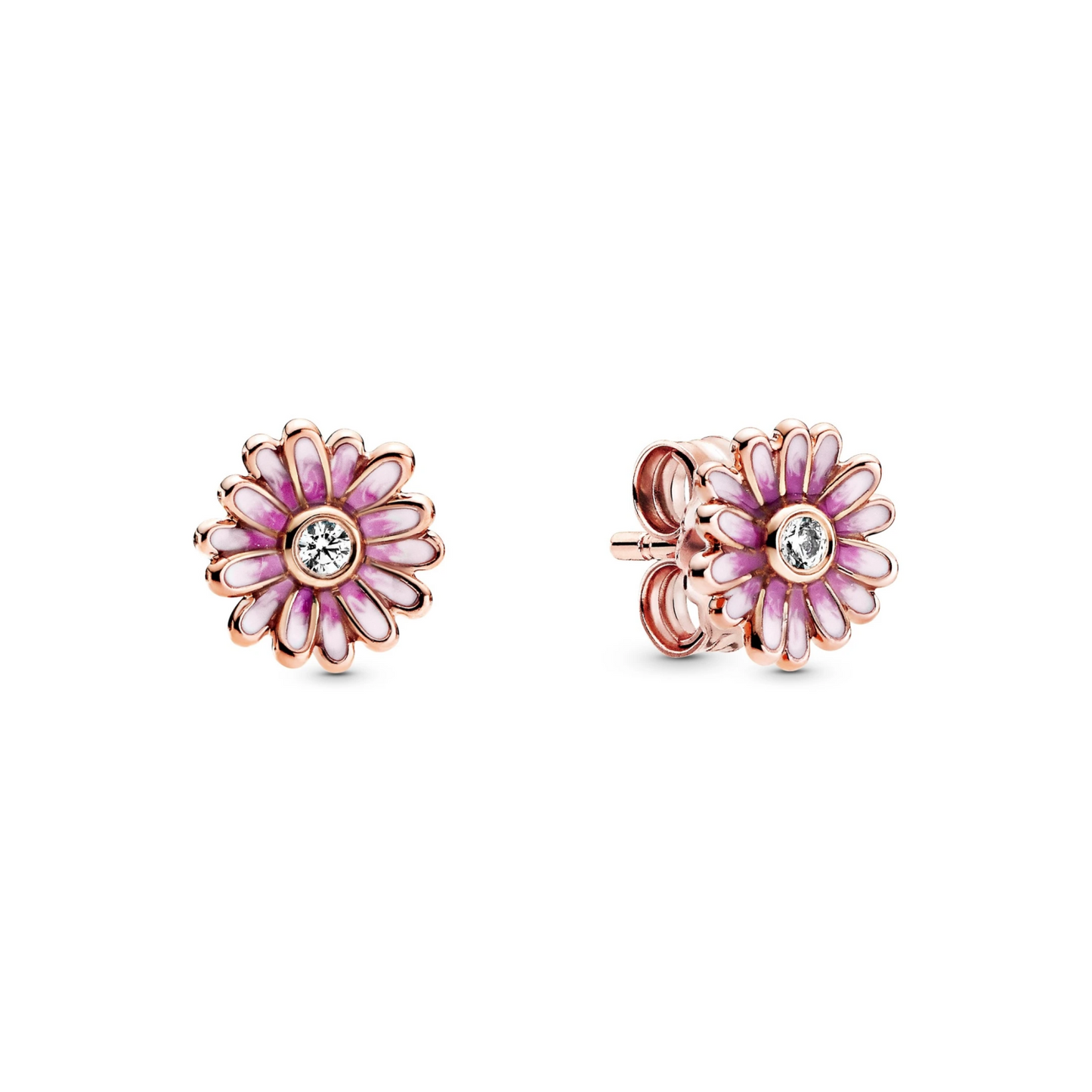 Roze Madeliefjes Oorknopjes