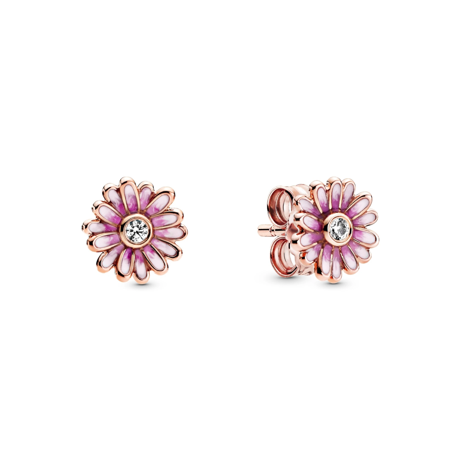 Roze Madeliefjes Oorknopjes