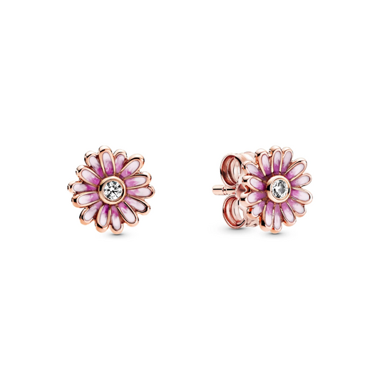 Roze Madeliefjes Oorknopjes